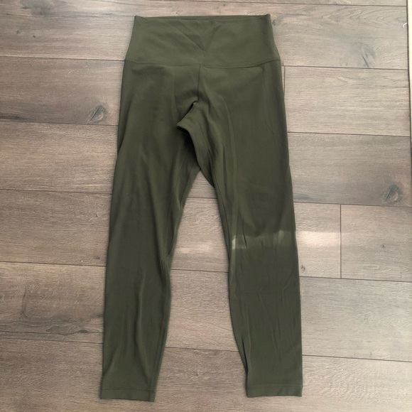 ❌SOLD❌🍋 Lululemon DARK OLIVE align pant 25” Sz. 8 - Picture 6 of 13